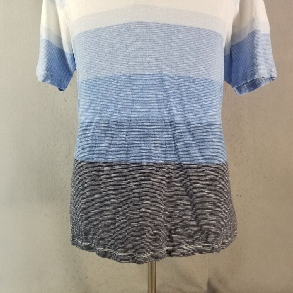 Tommy Bahama polo shirt men's XL extra large blue‎ stripe short sleeve cotton - Picture 3 of 11